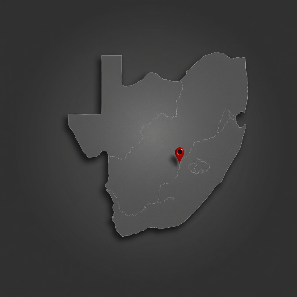 Map graphic showing Conpack service areas in South Africa